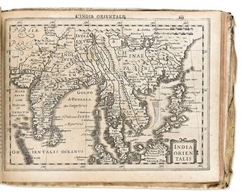 (ATLAS MINOR.) Gerard Mercator; and Jodocus Hondius. Atlas sive Cosmographicae Meditationes de Fabrica Mundi et Fabricati Figura.